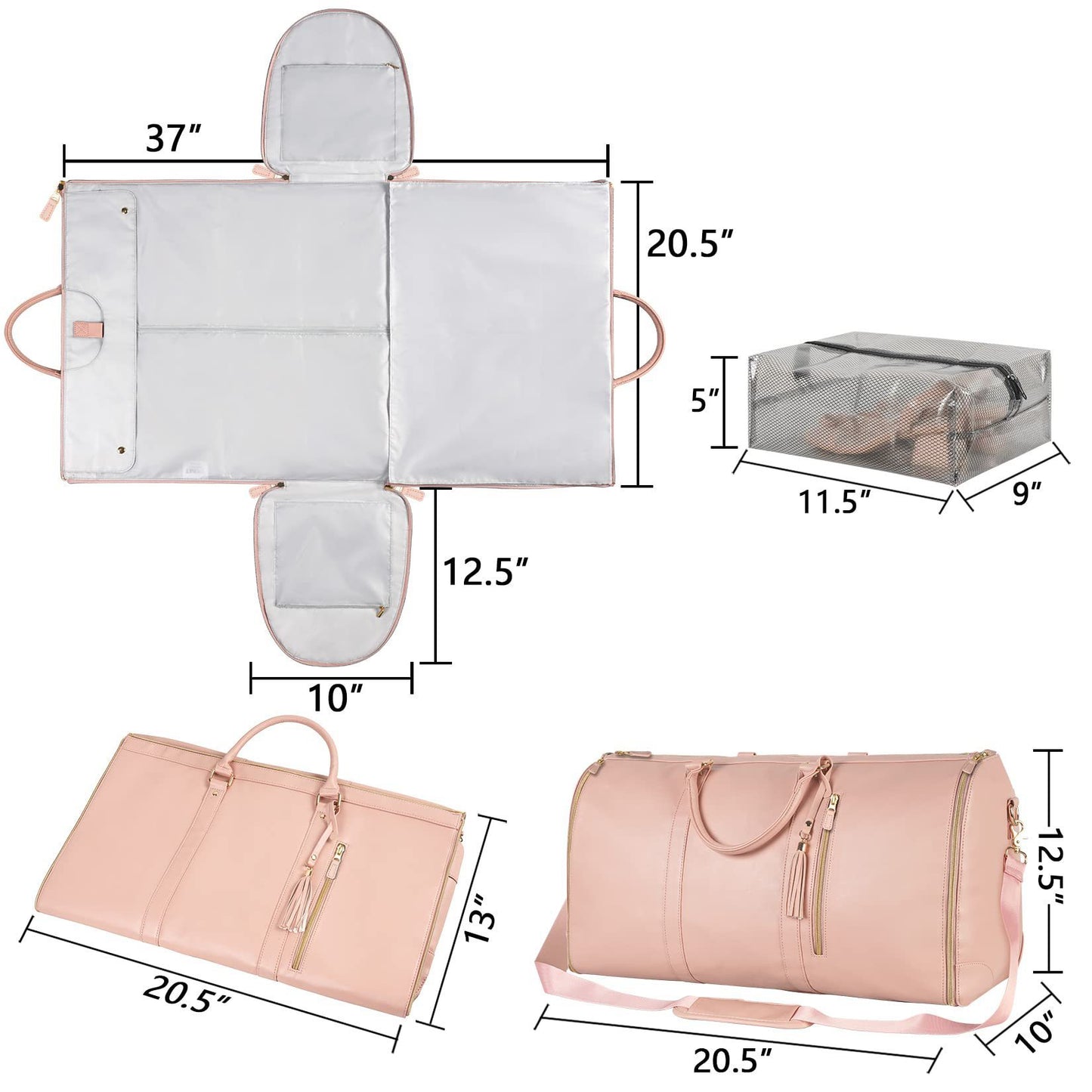 Large Capacity Travel Duffle Bag / Folding Suit Bag