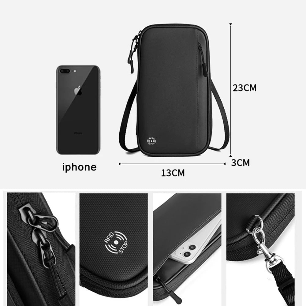 RFID Crossbody Travel Wallet