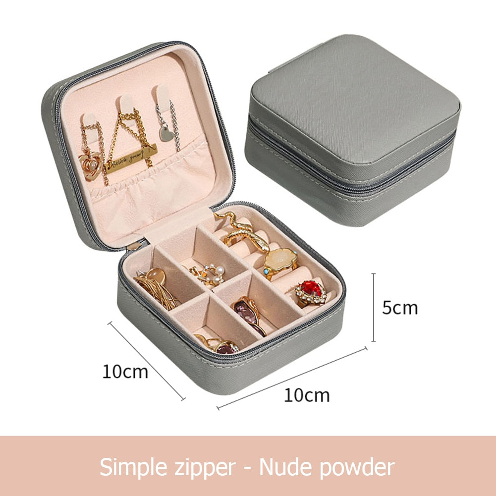Leather jewelry case