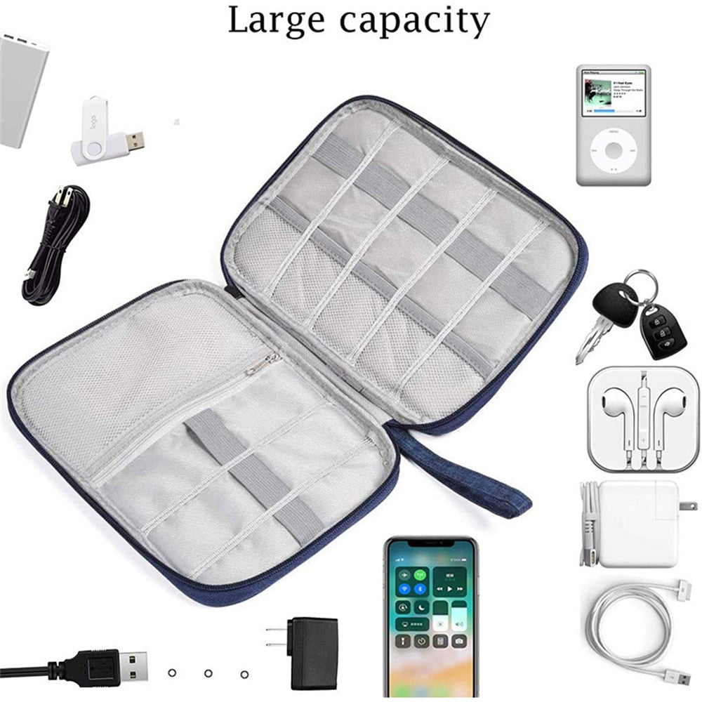 Bulquck Small Waterproof Digital Organizer - Data Cables / Cords / Chargers