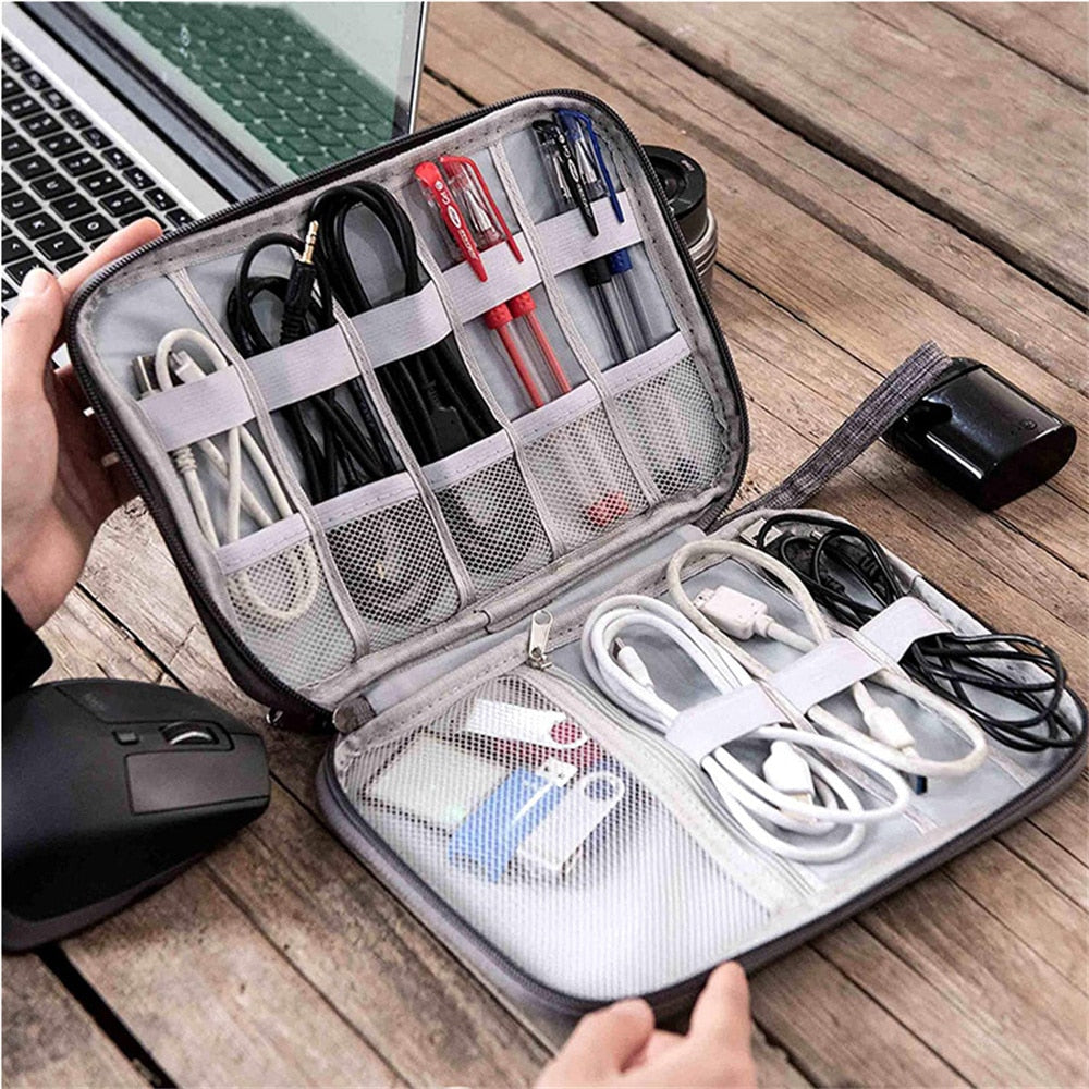 Bulquck Small Waterproof Digital Organizer - Data Cables / Cords / Chargers